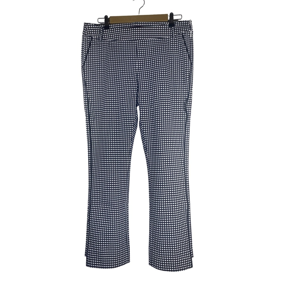 Golftini Womens Ankle Golf Pants Black White Gingham Water Repellent PAAKBWC L - Picture 5 of 10